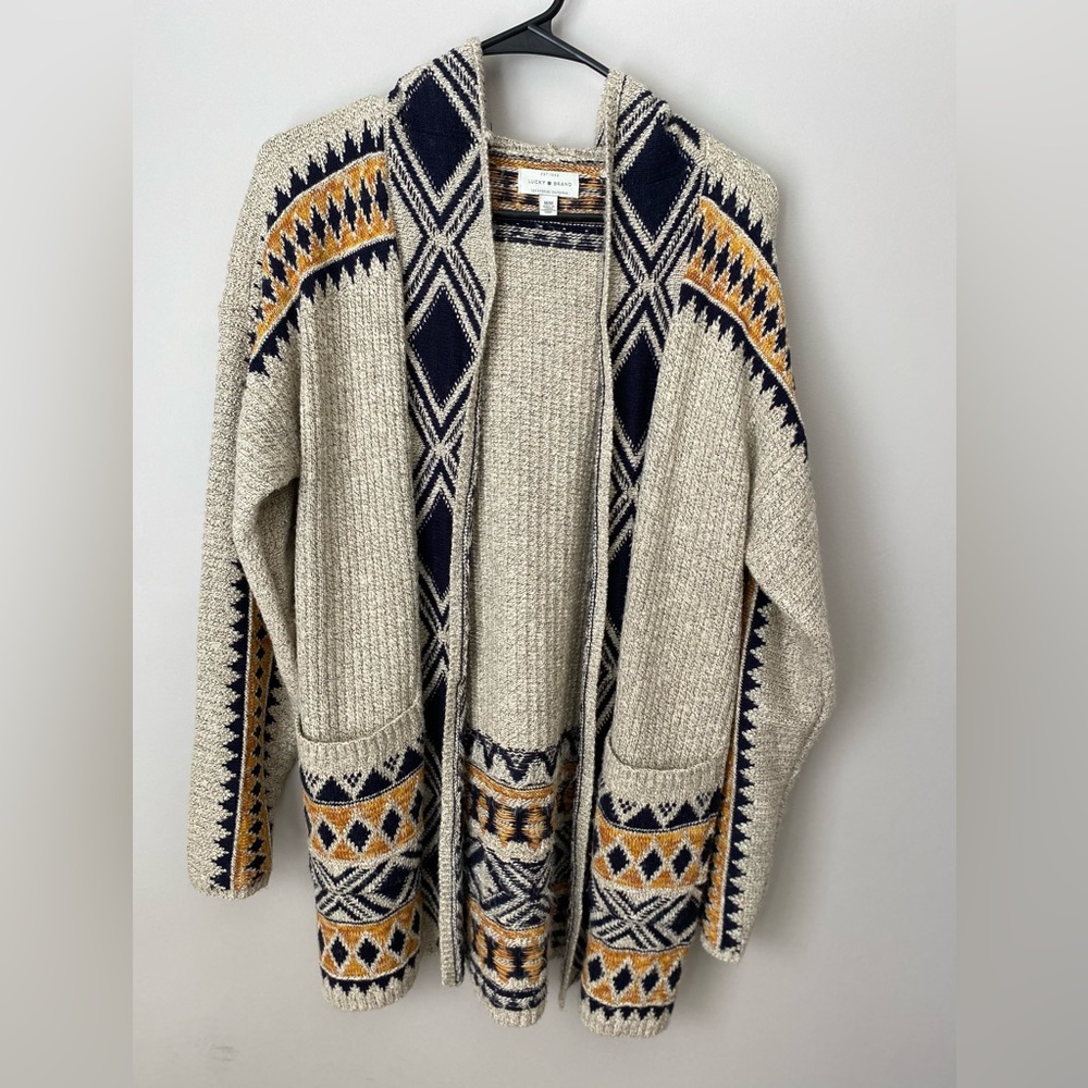 Lucky Brand Hooded Sweater, Medium